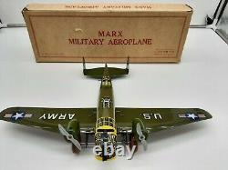 Marx Tin Wind Up Us Army Plane