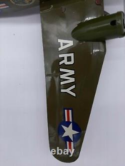 Marx Tin Wind Up Us Army Plane