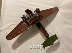 Marx Tin Wind-up Airplane Bomber P-53