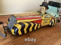 Marx Toys Mccarthy & Snerd Tin Litho Wind Up Toy Car