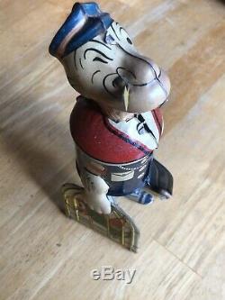 Marx Toys Walking Popeye, Wind Up Tin Toy with Original Box