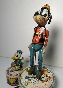 Marx Walt Disney Donald Duck Duet Windup Tin Litho Toy 1946