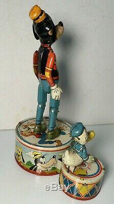 Marx Walt Disney Donald Duck Duet Windup Tin Litho Toy 1946