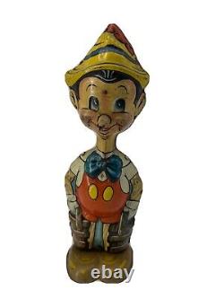 Marx Wind-up Walking Pinocchio circa 1939 Walt Disney Enterprises Works