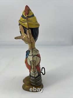 Marx Wind-up Walking Pinocchio circa 1939 Walt Disney Enterprises Works