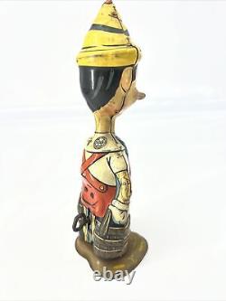 Marx Wind-up Walking Pinocchio circa 1939 Walt Disney Enterprises Works