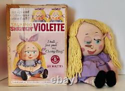 Mattel vintage 1963 talking Shrinkin' Violette chatty doll in box as-is
