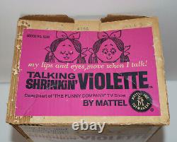 Mattel vintage 1963 talking Shrinkin' Violette chatty doll in box as-is
