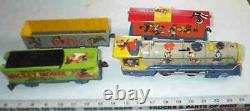 Mickey Mouse Marx Meteor Litho Wind-up Tin Disney Toy Metal Train Set Lionel