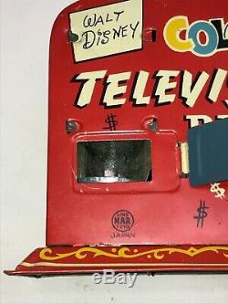 Mickey Mouse Tin Wind Up Walt Disney Productions Linemar Japan Television tv