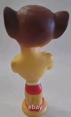 Mighty Mouse With Original Box Rubber Red Cape Old Vintage Toy Read