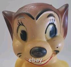 Mighty Mouse With Original Box Rubber Red Cape Old Vintage Toy Read