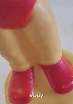 Mighty Mouse With Original Box Rubber Red Cape Old Vintage Toy Read