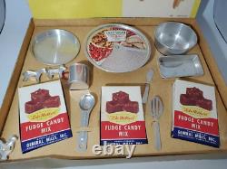 Mirro Like Mother's Ready Mix Candy Set Aluminum Toys Mid Century New RARE