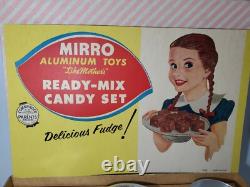 Mirro Like Mother's Ready Mix Candy Set Aluminum Toys Mid Century New RARE