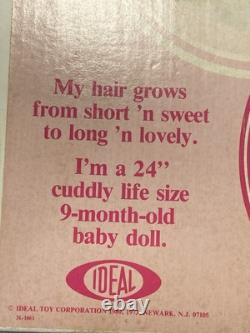 NEW Ideal Toys AA BABY CRISSY Growing Hair 24 African Doll 1973/1980 RARE