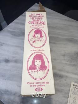 NEW Ideal Toys AA BABY CRISSY Growing Hair 24 African Doll 1973/1980 RARE