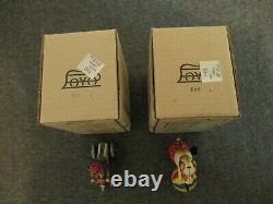 NIB SET (2) PAYA PH DOG With BALL & MONKEY ON MOTORCYCLE TIN WIND-UP TOYS WORK