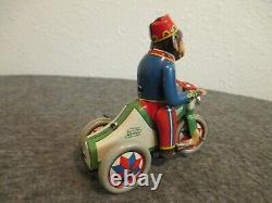 NIB SET (2) PAYA PH DOG With BALL & MONKEY ON MOTORCYCLE TIN WIND-UP TOYS WORK