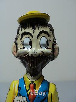 NICE VINTAGE 1940's MARX TIN LITHOGRAPH B. O. PLENTY WIND-UP TOY with ORIG. BOX