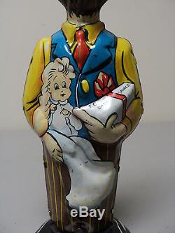 NICE VINTAGE 1940's MARX TIN LITHOGRAPH B. O. PLENTY WIND-UP TOY with ORIG. BOX