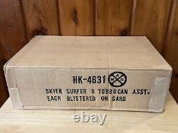 NOS SEALED BOX 36 1969 Marx Super Speed Flyers Skier Surfer Toboggan Not Opened