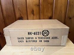 NOS SEALED BOX 36 1969 Marx Super Speed Flyers Skier Surfer Toboggan Not Opened