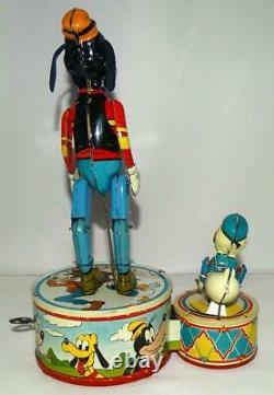 N. Mint Disney1946 Donald Duck Duettin Wind-up Marx Action Toy+new Replica Box