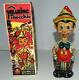 Near Mint Disney 1939 Pinocchio Marx Tin Wind-up Toy+ Built-in Key & Box Set