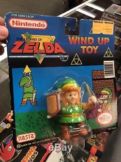 New1989 Nes Nintendo Link Legend Of Zelda Wind Up Walking Toy Vintage Rare