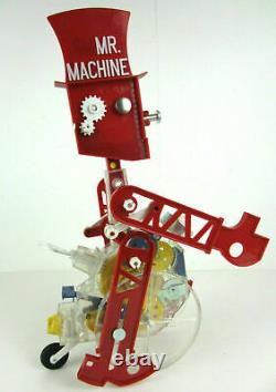 New Mr Machine Wind Up Walking Toy Robot Instruction Metal Key/Bell/Wrench Box