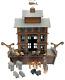 Noah's Ark Wood Folk Art Toy Playset Handcrafted Animals Large Primitive Rustic
