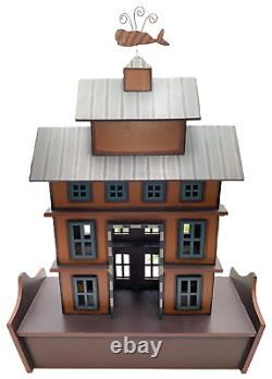 Noah's Ark Wood Folk Art Toy Playset Handcrafted Animals Large Primitive Rustic