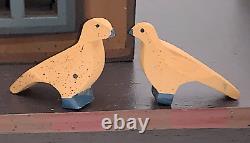 Noah's Ark Wood Folk Art Toy Playset Handcrafted Animals Large Primitive Rustic