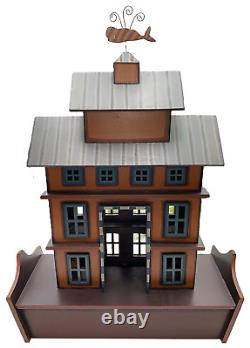 Noah's Ark Wood Folk Art Toy Playset Handcrafted Animals Large Primitive Rustic