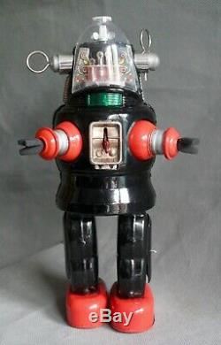 Nomura wind up mechanised tin toy robby robot vintage japanese forbidden planet