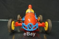Nosco Plastic Race Car Wind Up Racer Toy From The 50s 60s Vintage