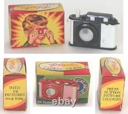 Novelty Camera Viewer Toy in Box 1950's Vintage Original Picture Change Movie