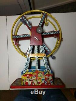 Ohio Art Ferris Wheel Tin Wind Up Toy (The Giant Ride)