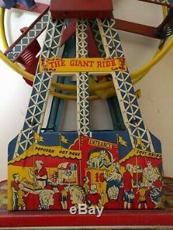 Ohio Art Ferris Wheel Tin Wind Up Toy (The Giant Ride)