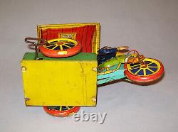 Old Antique Vtg Ca 1930s Humphrey Mobile Tin Wind-up Toy Wyandotte Works Nice