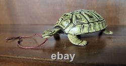 Old Lehmann Tin Turtle Wind-Up Toy Susi 827 Western Germany original antique