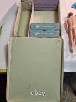Old Vintage Barbies Friend Allen Doll In Case With Clothing Lot