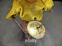 Old Vintage Rare Little Cymbalist / Drummer Clock-work Wind Up Toy, Collectible