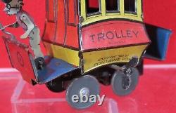 Original Circa 1922 Fontaine Fox Nifty Toonerville Trolley Wind-up German Toy