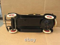 Original Old Kingsbury Windup Toy Car Limousine Brougham Tin Toy