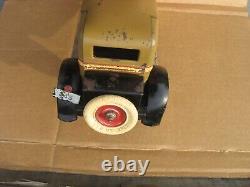 Original Old Kingsbury Windup Toy Car Limousine Brougham Tin Toy