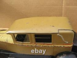 Original Old Kingsbury Windup Toy Car Limousine Brougham Tin Toy