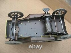 Original Old Orobr Germany Tin Windup Toy Car With Driver