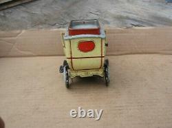 Original Old Orobr Germany Tin Windup Toy Car With Driver